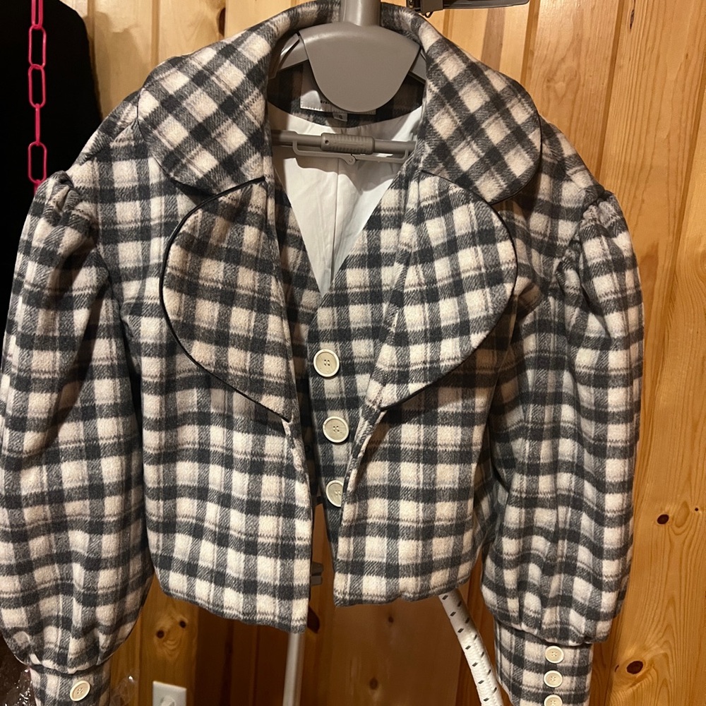 Chic Plaid Women's Jacket